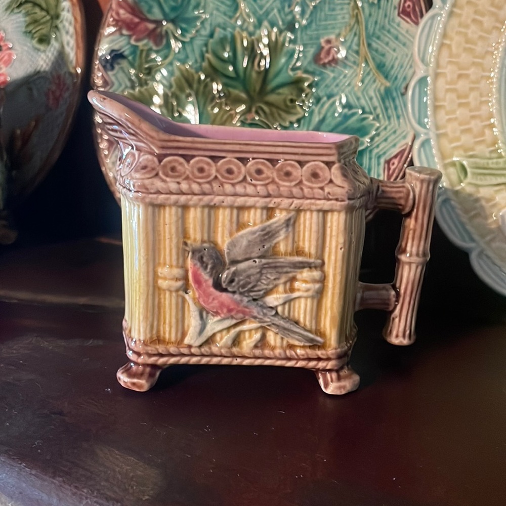Antique Majolica Creamer/Pitcher